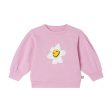 Baby Girls Pink Flower Cotton Sweatshirt Discount