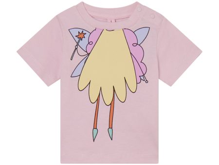 Baby Girls Pink Fairy Cotton T-Shirt Online now