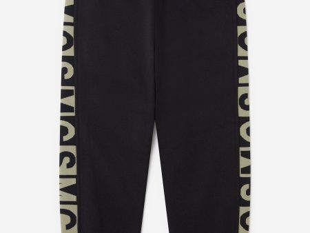 Stella McCartney Boys Logo Block Joggers in Black Online now