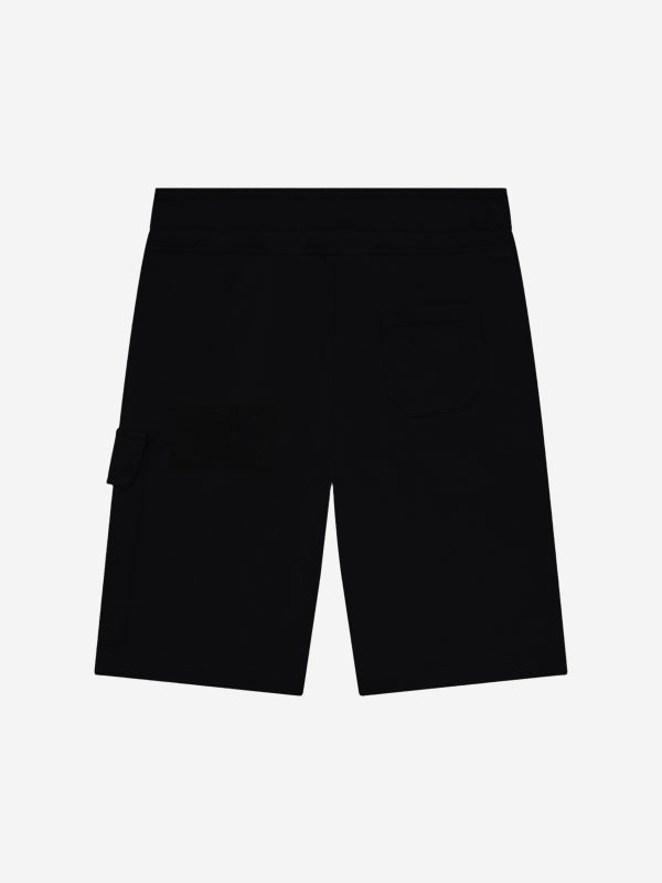 C.P. Company Boys Cargo Shorts in Black on Sale