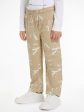 Calvin Klein Boys City Grid AOP Joggers in Beige Fashion