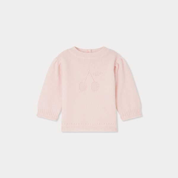 Baby Girls Rose Cashmere Sweater Hot on Sale