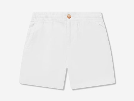 Ralph Lauren Boys Prepster Shorts in White Hot on Sale