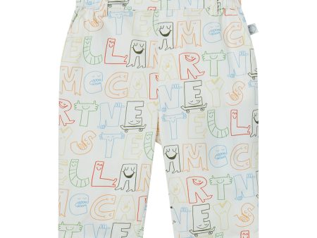 Baby Ivory Letters Cotton Trousers Online