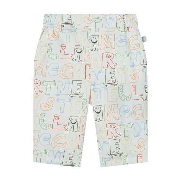 Baby Ivory Letters Cotton Trousers Online