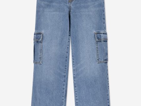 Levi's Girls '94 Baggy Cargo Jeans in Blue Online