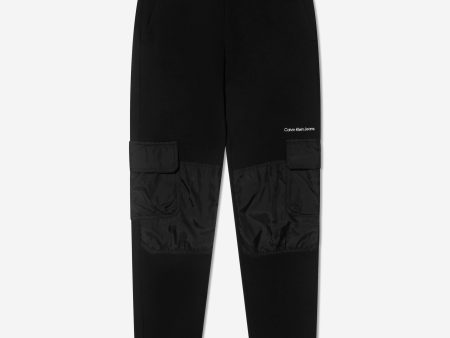 Calvin Klein Boys Mix Media Utility Sweatpants Cheap