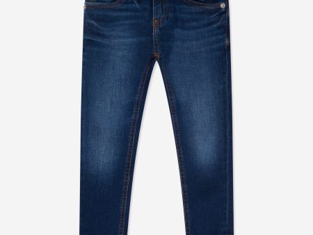 Calvin Klein Boys Skinny Jeans in Blue Online Sale