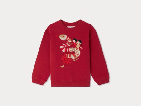 Boys & Girls Red Cotton Sweatshirt Sale