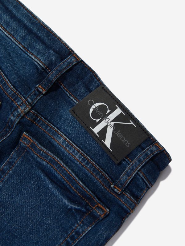 Calvin Klein Boys Skinny Jeans in Blue Online Sale