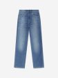 Guess Girls Denim Straight Jeans in Blue Sale