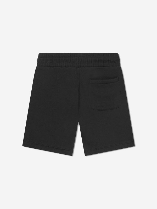 Calvin Klein Boys Stack Logo Jogger Shorts in Black Online